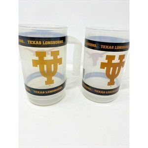 2 University Of Texas Longhorns Plastic Beer Mugs
